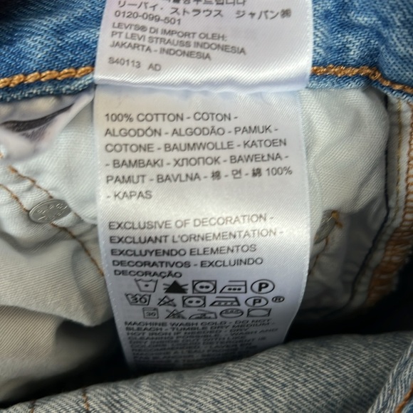 Levi’s 501 red tag original women’s w26 L26 made in Cambodia button fly straight - Picture 13 of 13